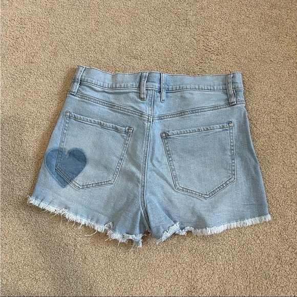 Fashion nova light blue heart shorts in size 11 / 30 - Picture 2 of 5